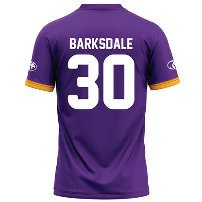 North Alabama - NCAA Football : Michael Barksdale - Purple Football Jersey-1
