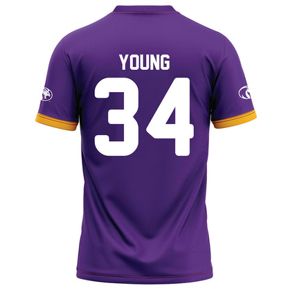North Alabama - NCAA Football : Anthony Young - Purple Football Jersey-1