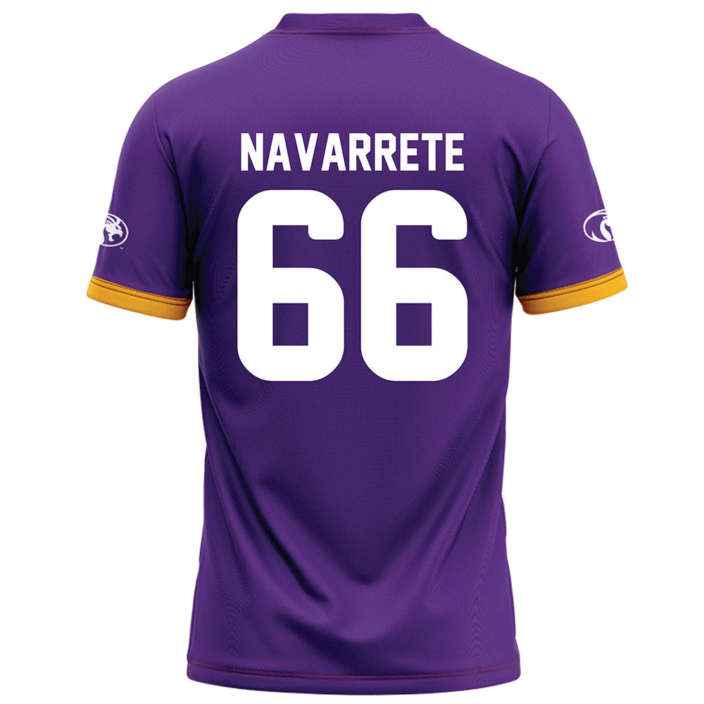 North Alabama - NCAA Football : Julian Navarrete - Purple Football Jersey-1