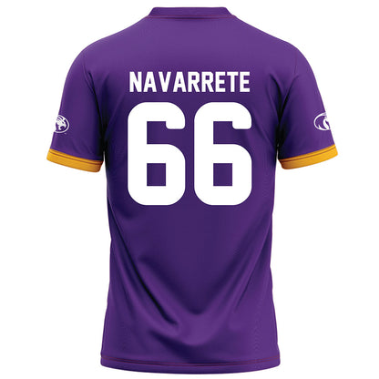 North Alabama - NCAA Football : Julian Navarrete - Purple Football Jersey-1