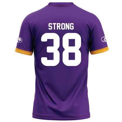 North Alabama - NCAA Football : Nic Strong - Purple Football Jersey-1