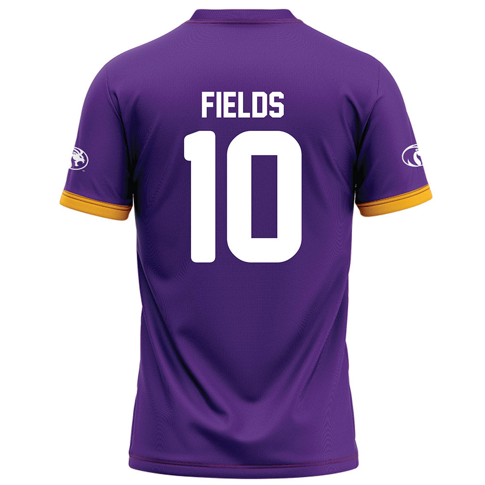 North Alabama - NCAA Football : KJ Fields - Purple Football Jersey-1