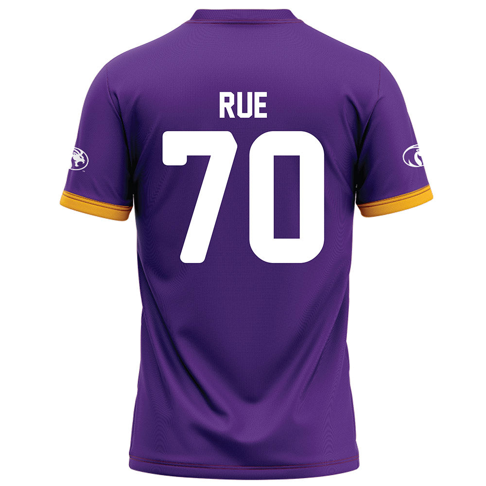 North Alabama - NCAA Football : Isaac Rue - Purple Football Jersey-1