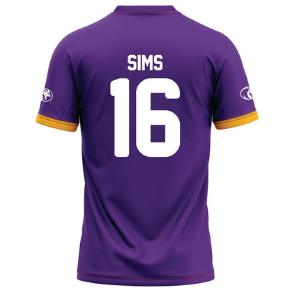 North Alabama - NCAA Football : Raelon Sims - Purple Football Jersey-1
