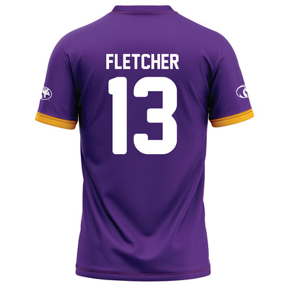 North Alabama - NCAA Football : Azariah Fletcher - Purple Football Jersey-1