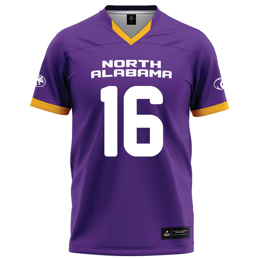 North Alabama - NCAA Football : Raelon Sims - Purple Football Jersey-0