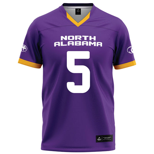 North Alabama - NCAA Football : Destin Wade - Purple Football Jersey-0