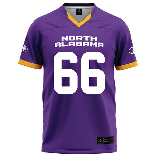 North Alabama - NCAA Football : Julian Navarrete - Purple Football Jersey-0
