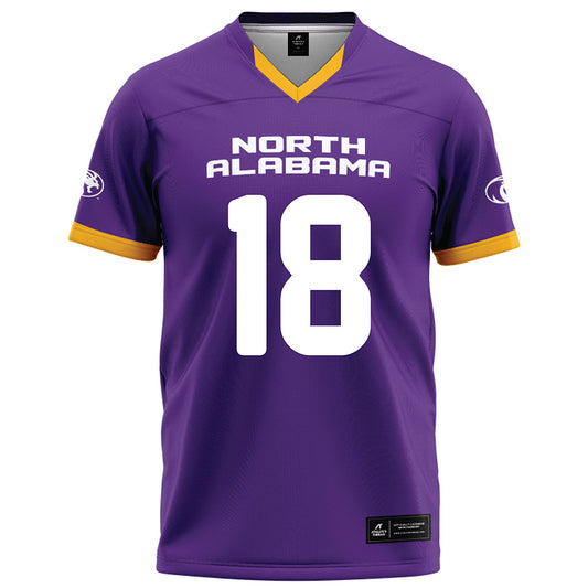North Alabama - NCAA Football : Connor Ruth - Purple Football Jersey-0