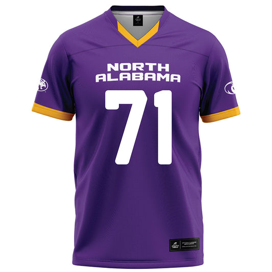 North Alabama - NCAA Football : Noah Bolticoff - Purple Football Jersey-0