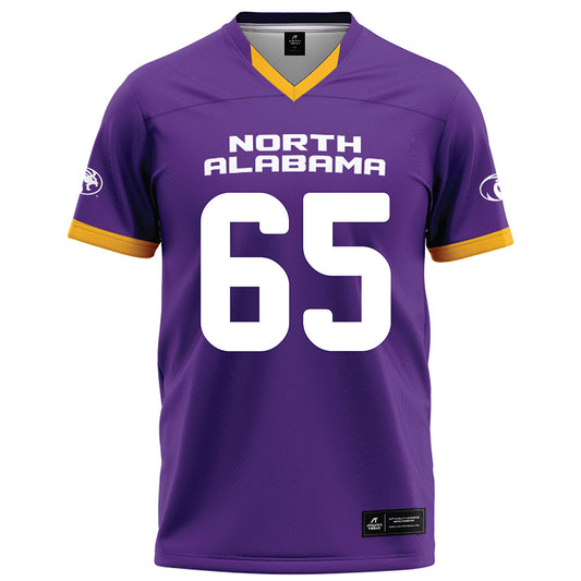 North Alabama - NCAA Football : Collin Wright - Purple Football Jersey-0