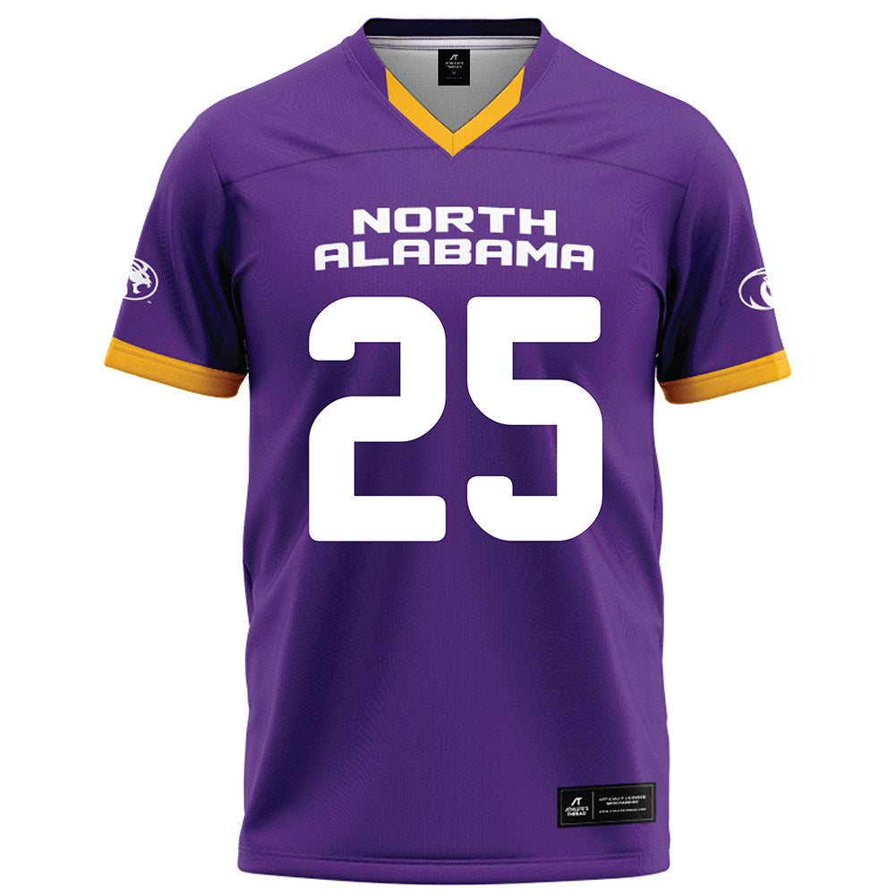 North Alabama - NCAA Football : Logan Thornton - Purple Football Jersey-0