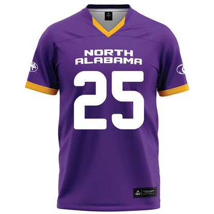 North Alabama - NCAA Football : Logan Thornton - Purple Football Jersey-0