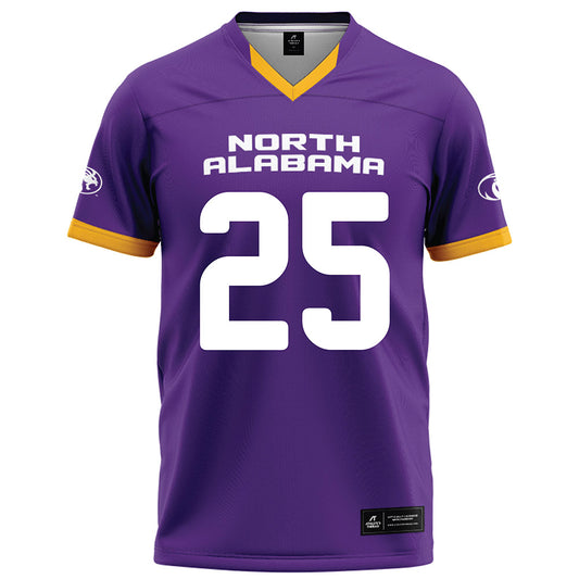 North Alabama - NCAA Football : Logan Thornton - Purple Football Jersey-0