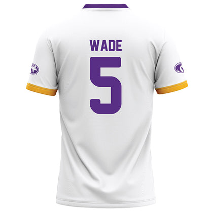 North Alabama - NCAA Football : Destin Wade - White Football Jersey-1