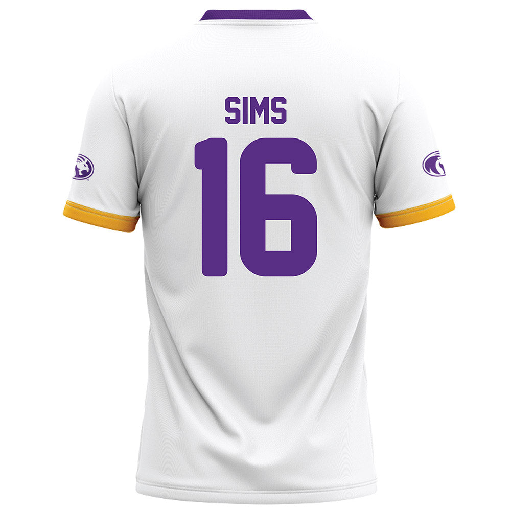 North Alabama - NCAA Football : Raelon Sims - White Football Jersey-1