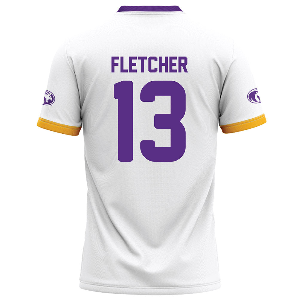 North Alabama - NCAA Football : Azariah Fletcher - White Football Jersey-1