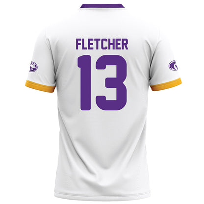 North Alabama - NCAA Football : Azariah Fletcher - White Football Jersey-1