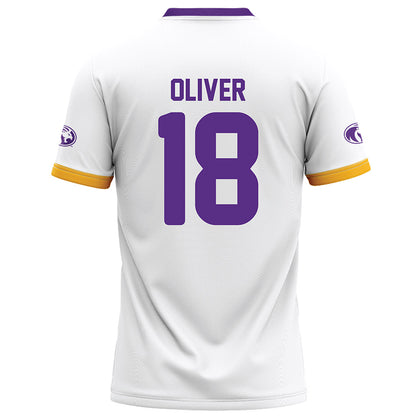 North Alabama - NCAA Football : Brannon Oliver - White Football Jersey-1