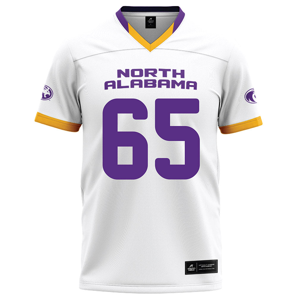 North Alabama - NCAA Football : Collin Wright - White Football Jersey-0