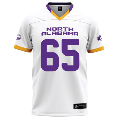 North Alabama - NCAA Football : Collin Wright - White Football Jersey-0