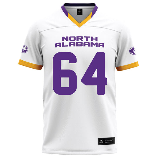North Alabama - NCAA Football : Dominic Braesch - White Football Jersey-0