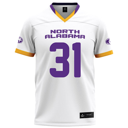North Alabama - NCAA Football : Micah Christensen - White Football Jersey-0