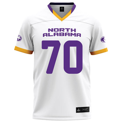 North Alabama - NCAA Football : Isaac Rue - White Football Jersey-0
