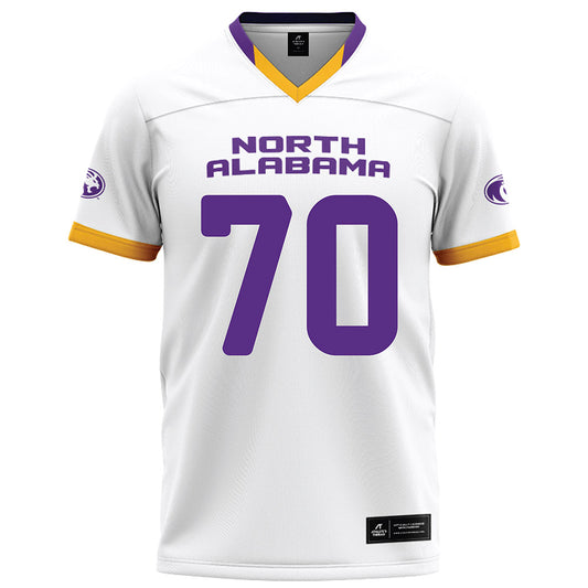 North Alabama - NCAA Football : Isaac Rue - White Football Jersey-0