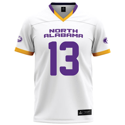 North Alabama - NCAA Football : Azariah Fletcher - White Football Jersey-0