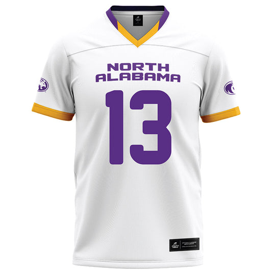 North Alabama - NCAA Football : Azariah Fletcher - White Football Jersey-0