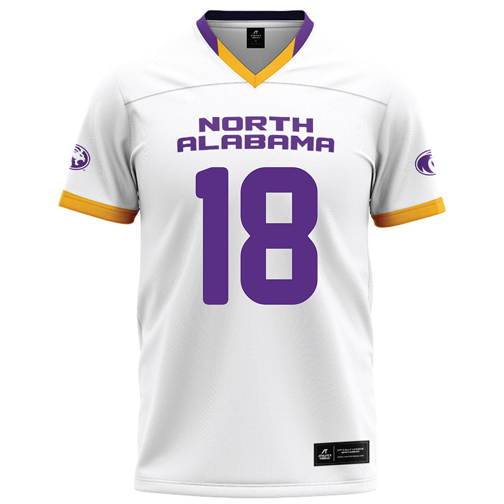 North Alabama - NCAA Football : Brannon Oliver - White Football Jersey-0