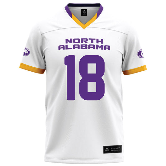 North Alabama - NCAA Football : Brannon Oliver - White Football Jersey-0