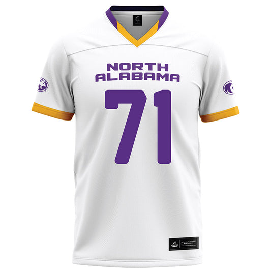 North Alabama - NCAA Football : Noah Bolticoff - White Football Jersey-0