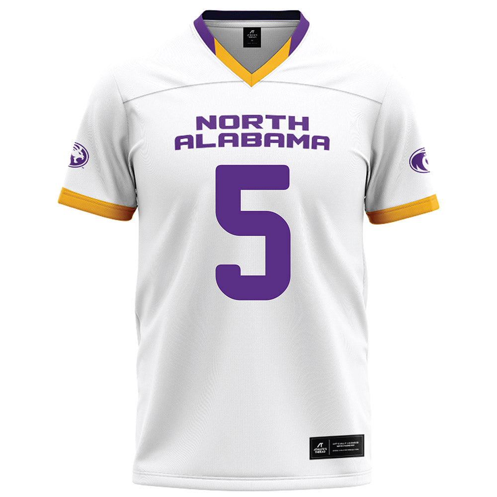 North Alabama - NCAA Football : Destin Wade - White Football Jersey-0