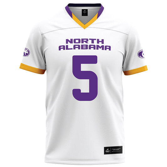 North Alabama - NCAA Football : Destin Wade - White Football Jersey-0