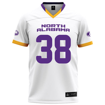 North Alabama - NCAA Football : Nic Strong - White Football Jersey-0