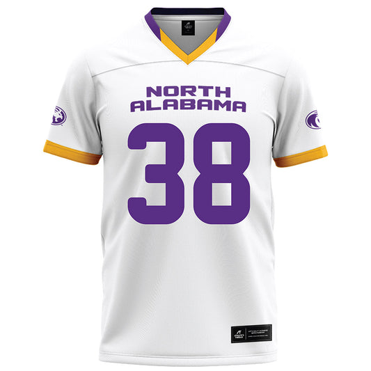 North Alabama - NCAA Football : Nic Strong - White Football Jersey-0