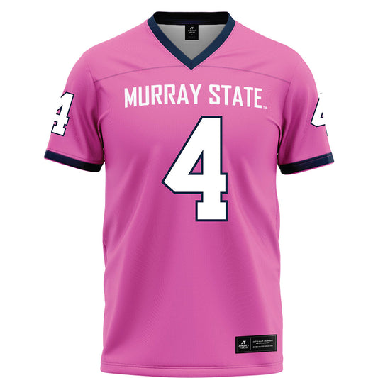 Murray State - NCAA Football : Milton White jr - Pink Football Jersey-0