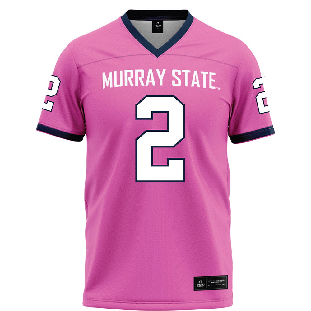 Murray State - NCAA Football : Taylor Cline - Pink Football Jersey-0