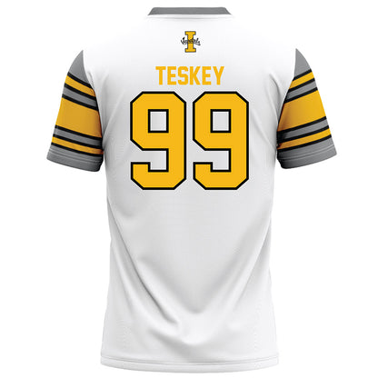 Idaho - NCAA Football : Luke Teskey - White Football Jersey-1