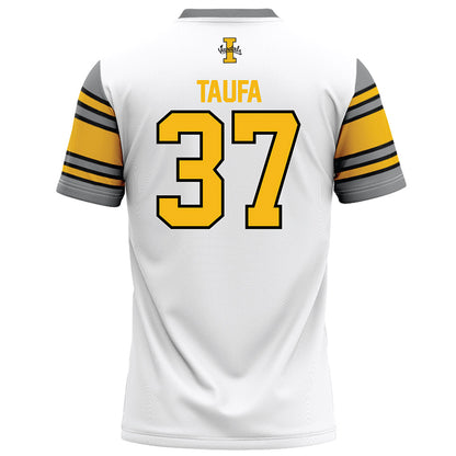 Idaho - NCAA Football : Ocean Taufa - White Football Jersey-1