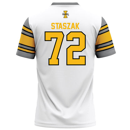 Idaho - NCAA Football : Gabriel Staszak - White Football Jersey-1