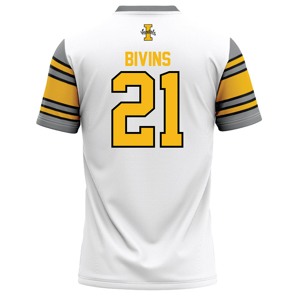 Idaho - NCAA Football : Isiah Bivins - White Football Jersey-1