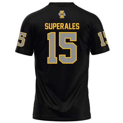Idaho - NCAA Football : Daveon Superales - Black Football Jersey-1