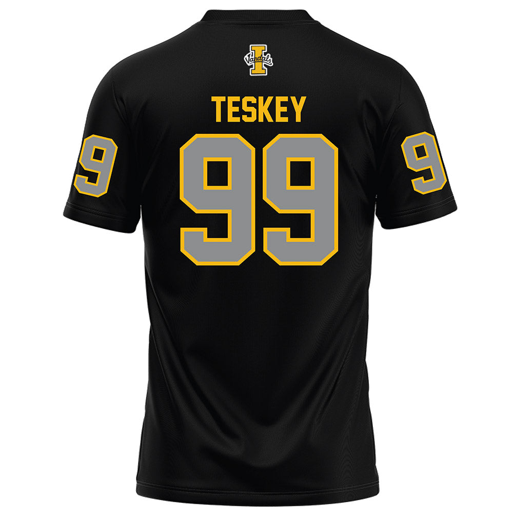 Idaho - NCAA Football : Luke Teskey - Black Football Jersey-1