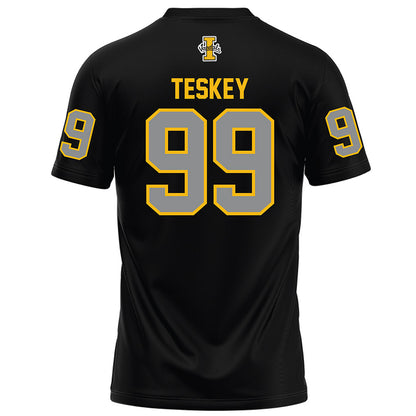 Idaho - NCAA Football : Luke Teskey - Black Football Jersey-1