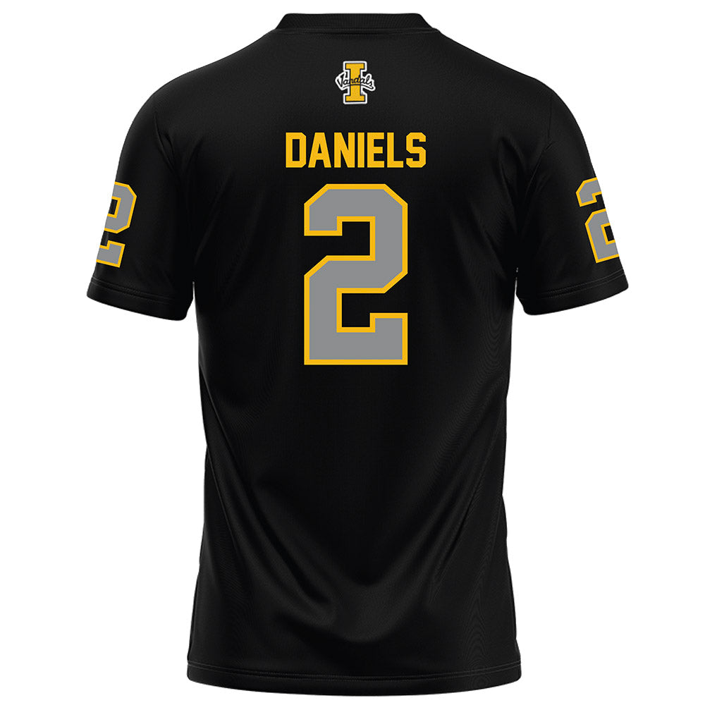 Idaho - NCAA Football : Ishaan Daniels - Black Football Jersey-1