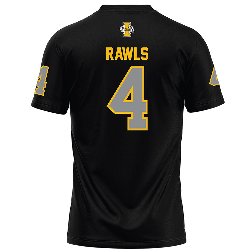 Idaho - NCAA Football : Khaled Rawls - Black Football Jersey-1