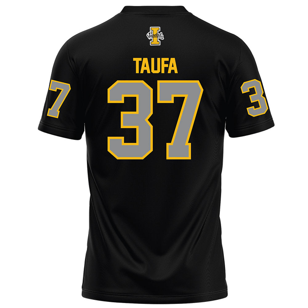 Idaho - NCAA Football : Ocean Taufa - Black Football Jersey-1